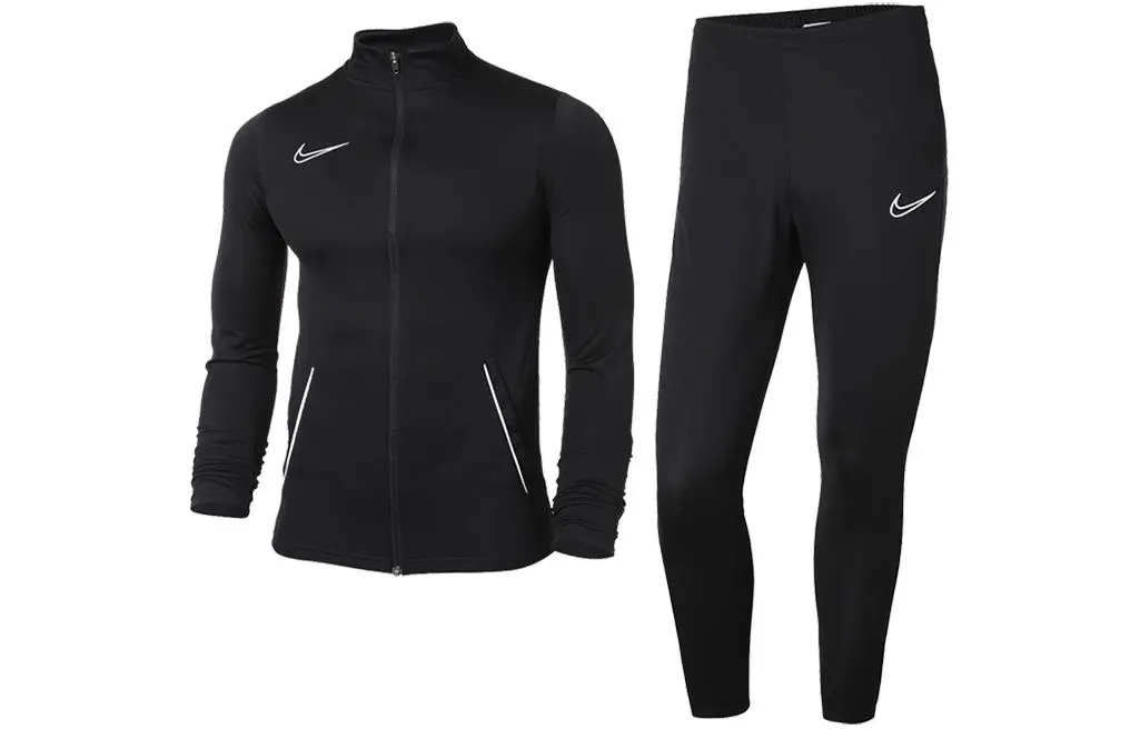 Nike Casual Sportswear Sets Men's Black Stand Collar Moderate