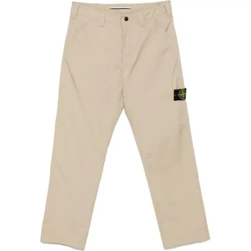 Stone Island patch-pocket logo-detail trousers