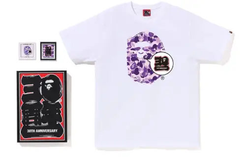 A BATHING APE Camouflage T-shirt hip-hop style, sports suit for men and women, print