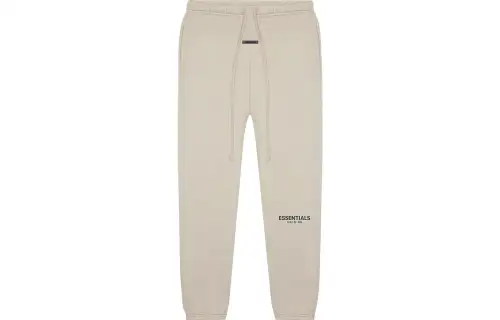 Fear Of God Essentials Casual Pants Unisex Oat Moderate Cuffed Pants