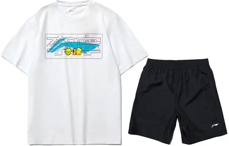 Li Ning Casual Sportswear Men's Crew Neck Moderate