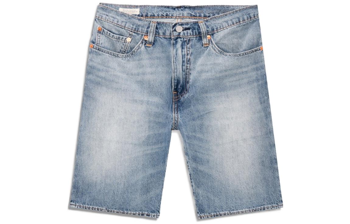 Levis Levi's SS22 solid color tapered denim shorts men's denim blue