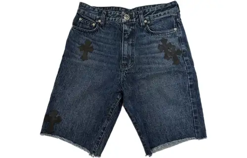 Chrome Hearts patch-detail denim shorts