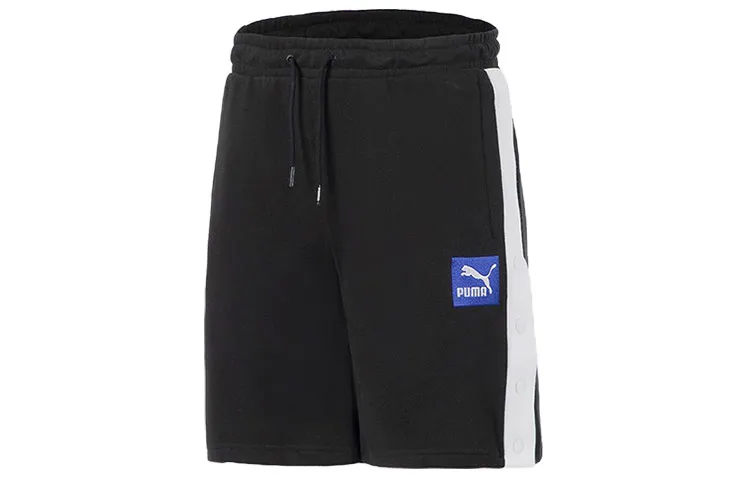 PUMA Casual Shorts Men's Black Moderate Straight Fit Pants