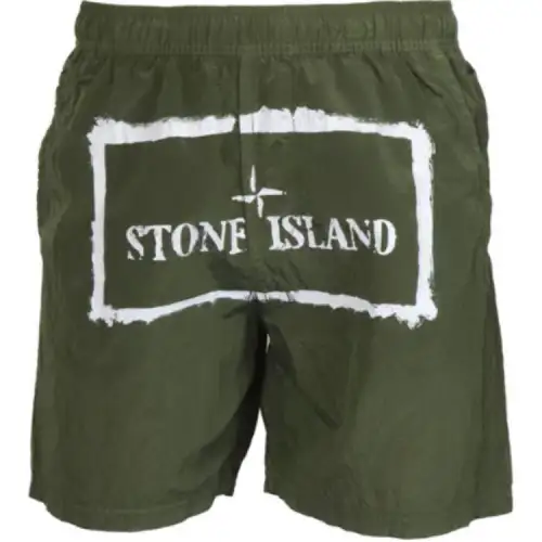 STONE ISLAND Casual Shorts Men's Green