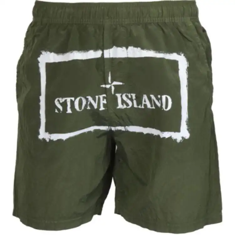 STONE ISLAND Casual Shorts Men's Green