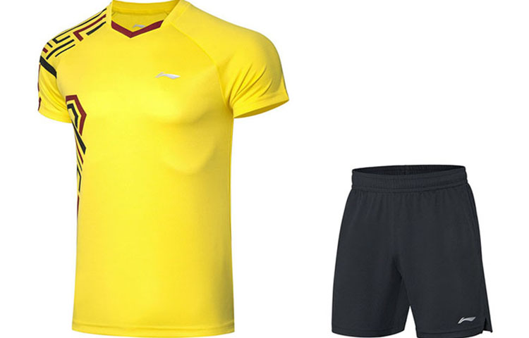 Li Ning Casual Sportswear Men’s Dandelion Yellow V Neck Moderate