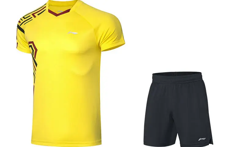 Li Ning Casual Sportswear Men's Dandelion Yellow V Neck Moderate