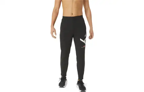 ASICS A I M Casual Pants Men's Black Moderate Cuffed Pants