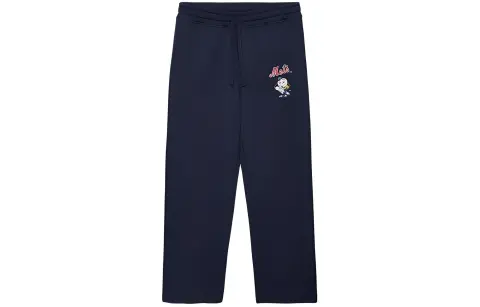 New Era College Renewal Series SS24 Casual Pants Unisex Navy Blue