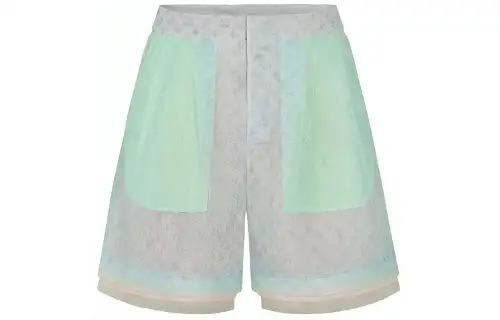 LOUIS VUITTON Casual Shorts Men's Blue Green