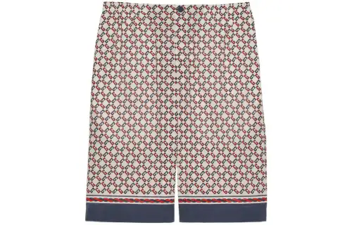 【Previous Season】Geometric G print muslin shorts