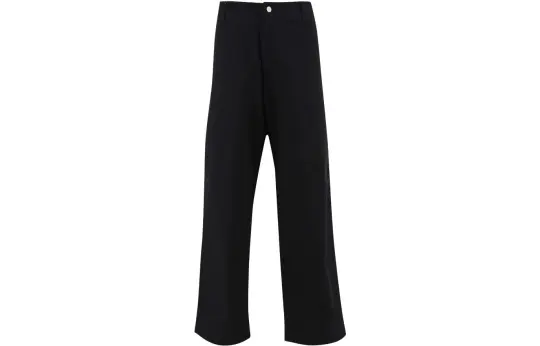 EMPORIO ARMANI Logo Patch Straight Leg Trousers