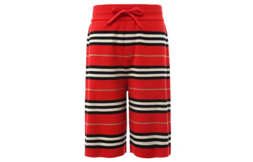 Burberry Casual Shorts Men's Red Plaid