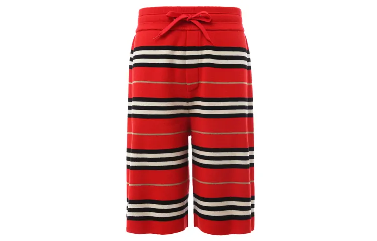 Burberry Casual Shorts Men's Red Plaid