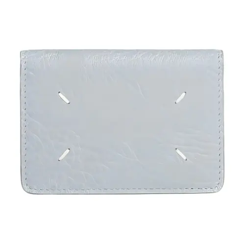 Maison Margiela Leather Card Holder, Wallet Men's Light Blue