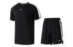 Li Ning Casual Sportswear Men's Standard Black/Standard Black Crew Neck Moderate