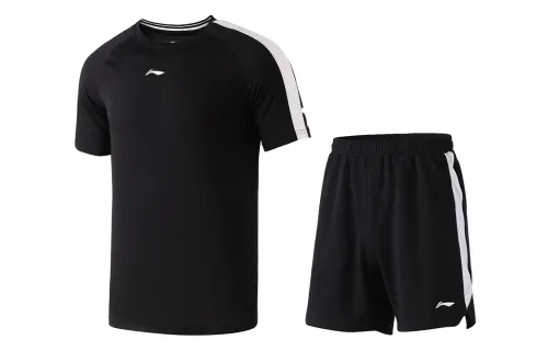 Li Ning Casual Sportswear Men's Standard Black/Standard Black Crew Neck Moderate