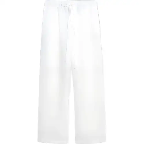 LOEWE Casual Pants Men's White Moderate Straight Fit Pants