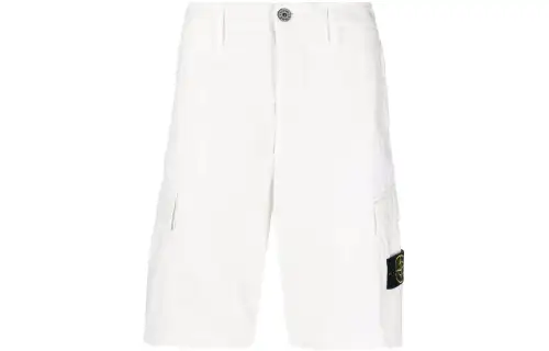 STONE ISLAND Cargo Shorts Men's White Moderate