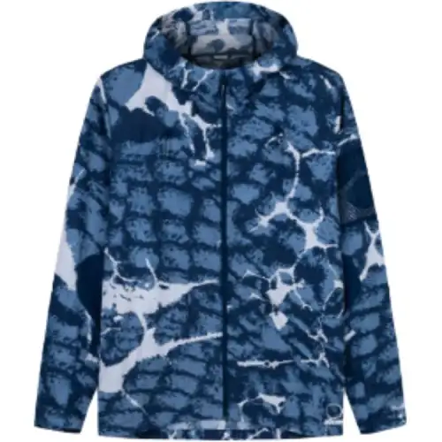 Anta Outdoor Collection Trench Coat Men's Background Blue/All Over Print