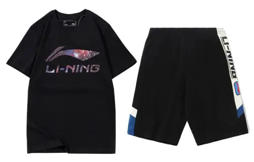 Li Ning Sports Fashion Collection Casual Sportswear Men's Crew Neck Moderate