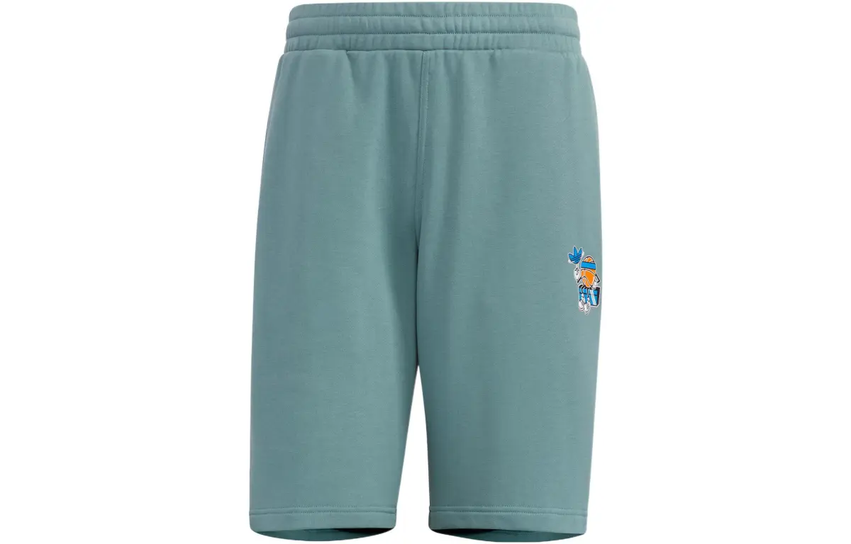 Adidas Originals Casual Shorts Men's Emerald Moderate Straight Fit Pants