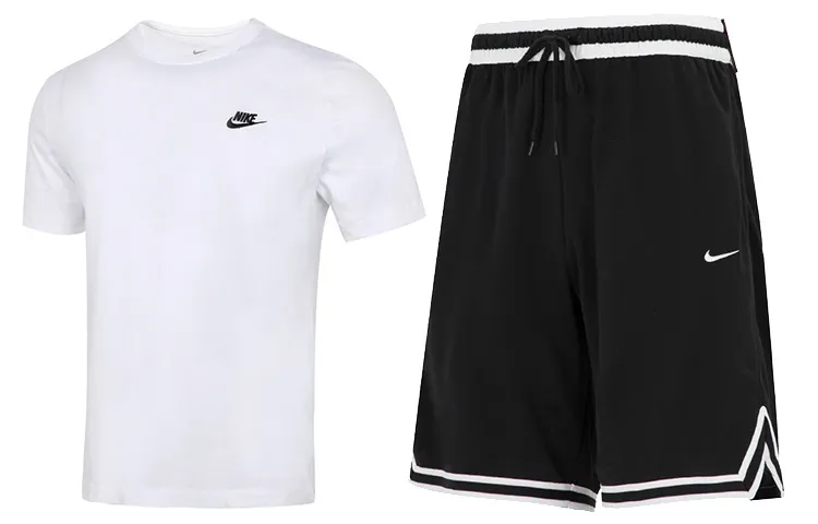 Nike Casual Sportswear Sets Men's Crew Neck Moderate
