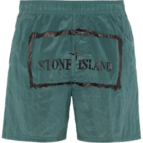 STONE ISLAND Casual Shorts Men's Green
