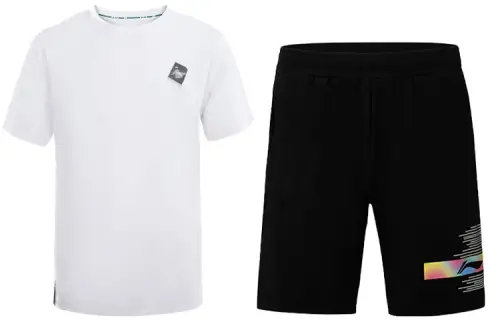 Li Ning Casual Sportswear Men's Crew Neck Moderate