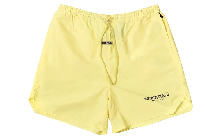 Fear Of God Casual Shorts Unisex Yellow Moderate
