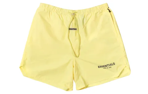 Fear Of God Casual Shorts Unisex Yellow Moderate