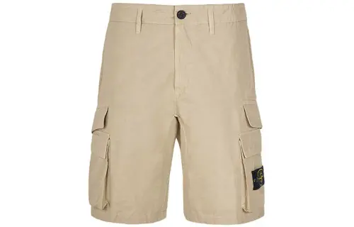 STONE ISLAND SS22 Cargo Shorts Men's Camel