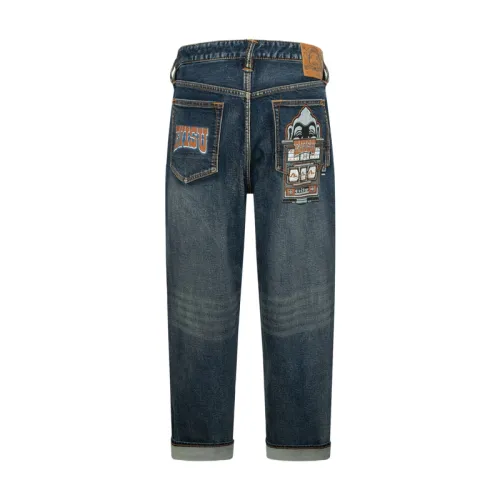 Evisu logo-print jeans