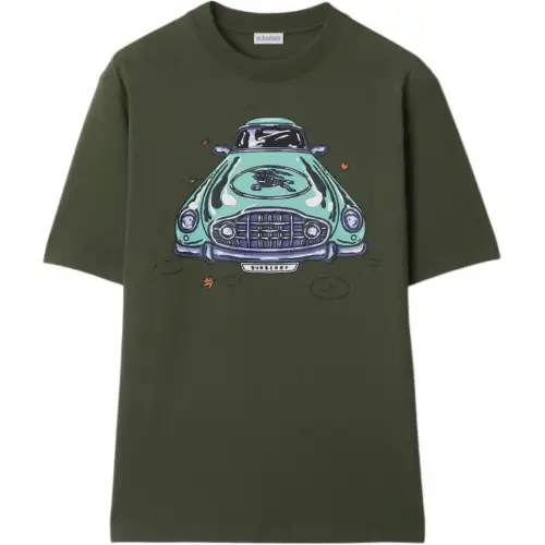Burberry car-print cotton t-shirt