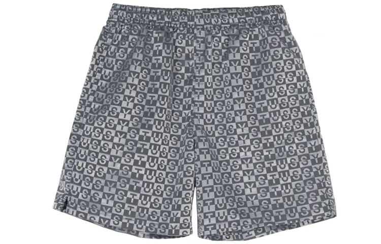 Stussy Casual Shorts Unisex Gray Moderate