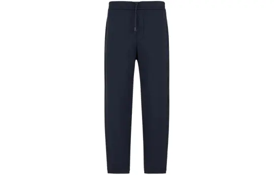 EMPORIO ARMANI Straight Leg Drawstring Track Trousers