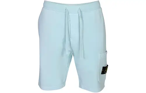 STONE ISLAND 64651 Cotton Fleece Garment Dyed Shorts