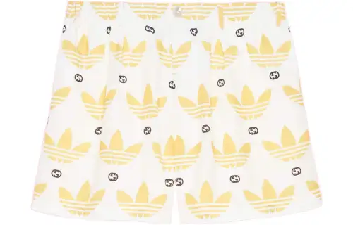 GUCCI X Adidas Trefoil Print Shorts