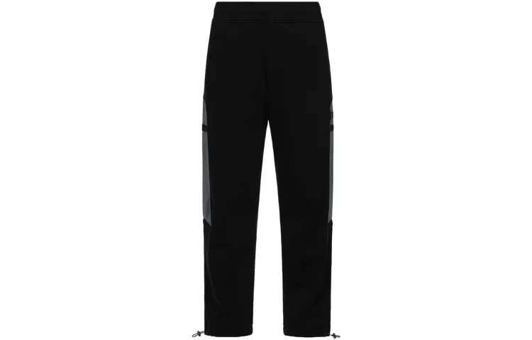 EVISU Casual Pants Men's Black Moderate Straight Fit Pants