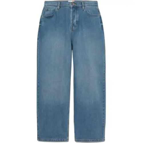 Timberland Jeans Men's Blue Moderate Straight Fit Pants