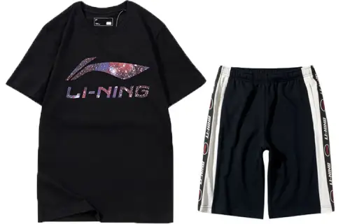 Li Ning Casual Sportswear Men's Crew Neck Moderate