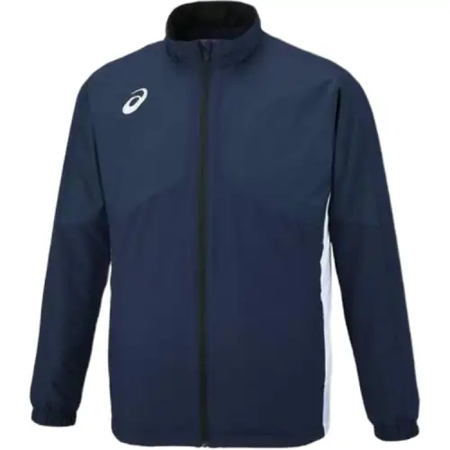 ASICS Jackets Men's Blue Stand Collar Moderate Other
