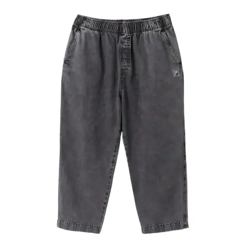 FILA Jeans Men's Black Moderate Straight Fit Pants