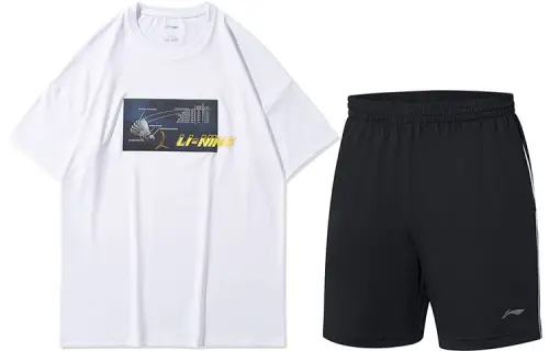 Li Ning Casual Sportswear Men's Crew Neck Moderate