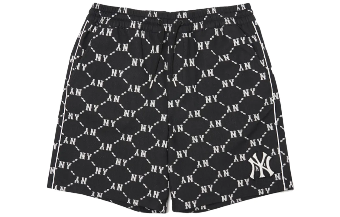 MLB Basic Logo Casual Shorts Unisex Black Moderate