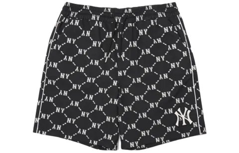 MLB Basic Logo Casual Shorts Unisex Black Moderate