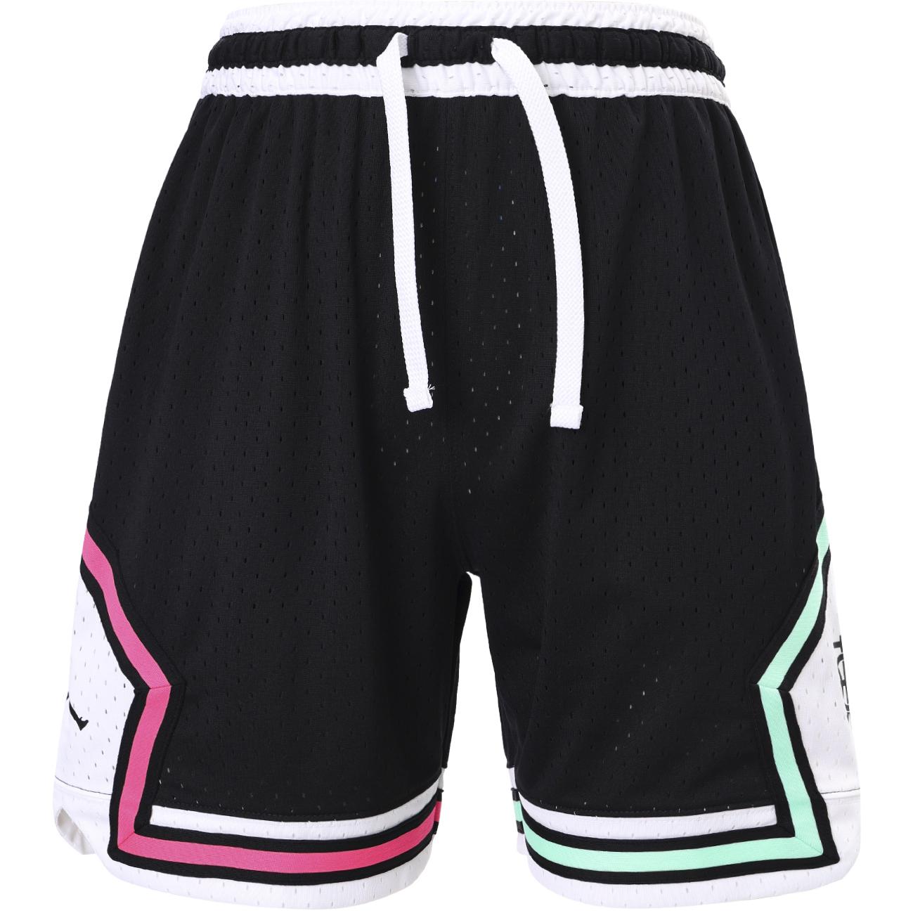 Jordan Sports belt, quick dry black shorts, elastic waist, drawstring, men's style