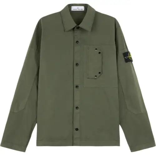 STONE ISLAND Compass-badge Shirt Jacket
