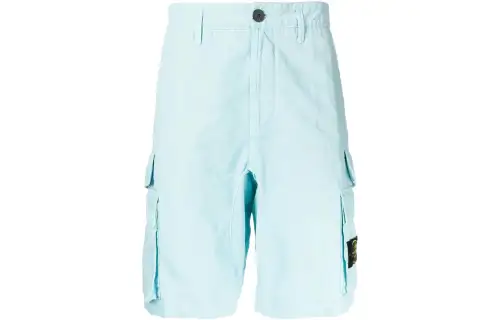 STONE ISLAND Cargo Shorts Men's Blue Moderate